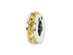 Reflections™ Sterling Silver November Single Row Preciosa Crystal Bead / Charm