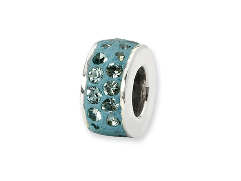 Reflections™ Sterling Silver December Double Row Preciosa Crystal Bead / Charm