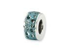 Reflections™ Sterling Silver December Double Row Preciosa Crystal Bead / Charm