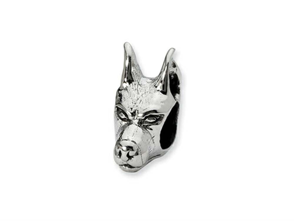 Reflections™ Sterling Silver Doberman Pinscher Head Bead / Charm