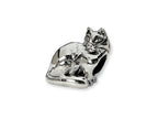 Reflections™ Sterling Silver Ragdoll Cat Bead / Charm