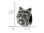 Reflections™ Sterling Silver Yorkshire Terrier Head Bead / Charm