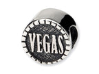 Reflections™ Sterling Silver 2-sided Vegas Bead / Charm