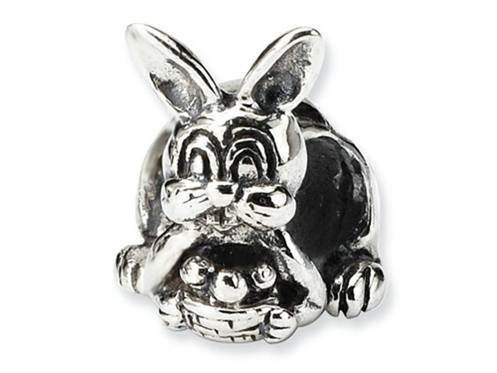 Reflections™ Sterling Silver Bunny with Basket Bead / Charm