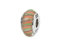 Reflections™ Sterling Silver Multi-color Hand-blown Glass Bead / Charm
