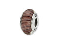 Reflections™ Sterling Silver Mauve/Purple Hand-blown Glass Bead / Charm