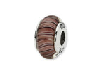 Reflections™ Sterling Silver Mauve/Purple Hand-blown Glass Bead / Charm