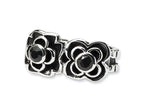 Reflections™ Sterling Silver Black CZ Connector Bead / Charm