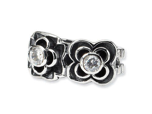 Reflections™ Sterling Silver CZ Connector Bead / Charm