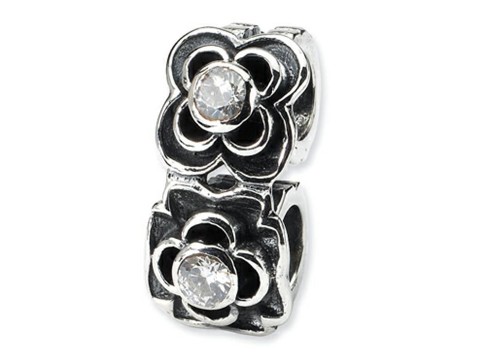 Reflections™ Sterling Silver CZ Connector Bead / Charm