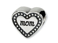 Reflections™ Sterling Silver Mom Heart Bead / Charm