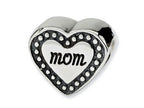 Reflections™ Sterling Silver Mom Heart Bead / Charm