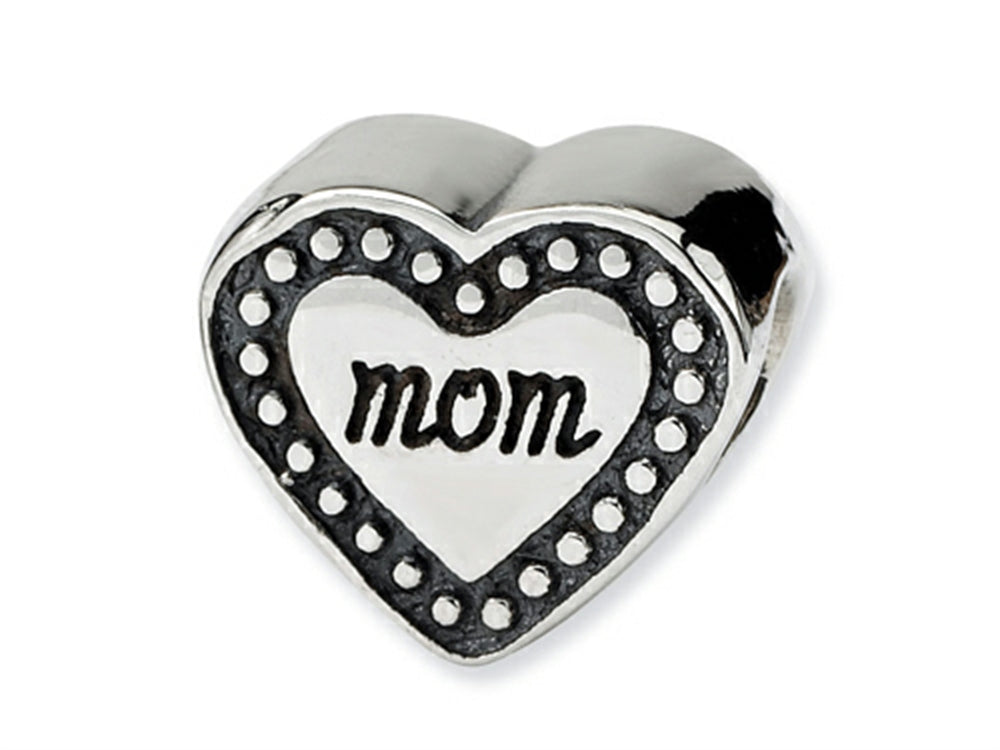Reflections™ Sterling Silver Mom Heart Bead / Charm
