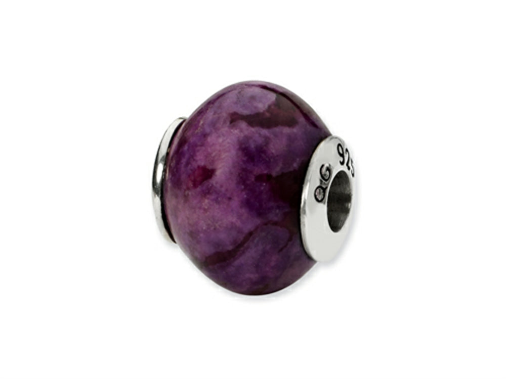 Reflections™ Sterling Silver Purple Magnasite Stone Bead / Charm