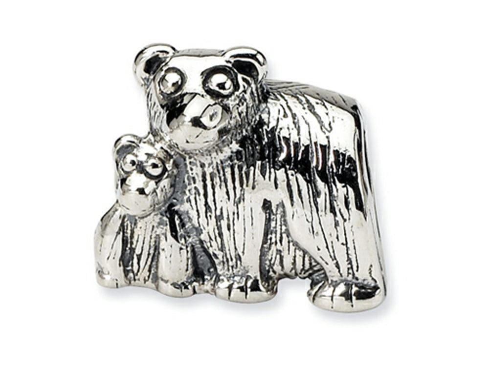 Reflections™ Sterling Silver Mama and Baby Bear Bead / Charm