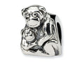 Reflections™ Sterling Silver Mama and Baby Monkey Bead / Charm