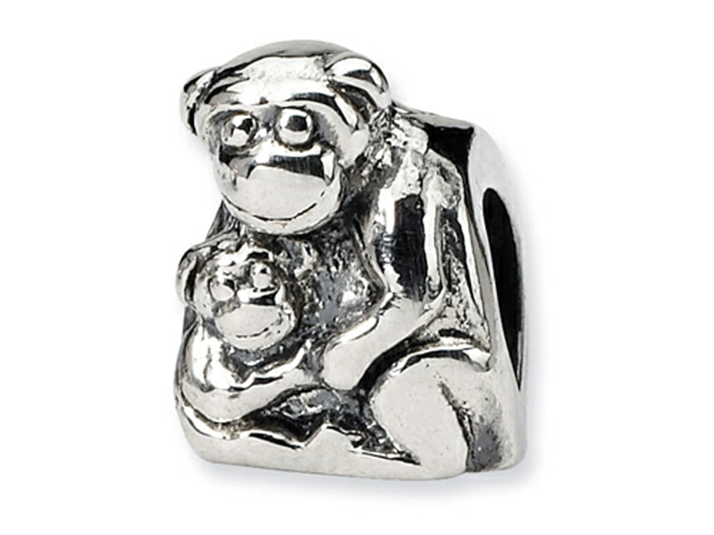 Reflections™ Sterling Silver Mama and Baby Monkey Bead / Charm