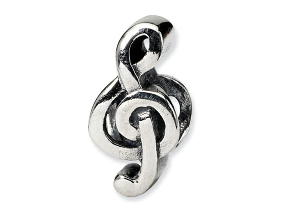 Reflections™ Sterling Silver Treble Clef Bead / Charm