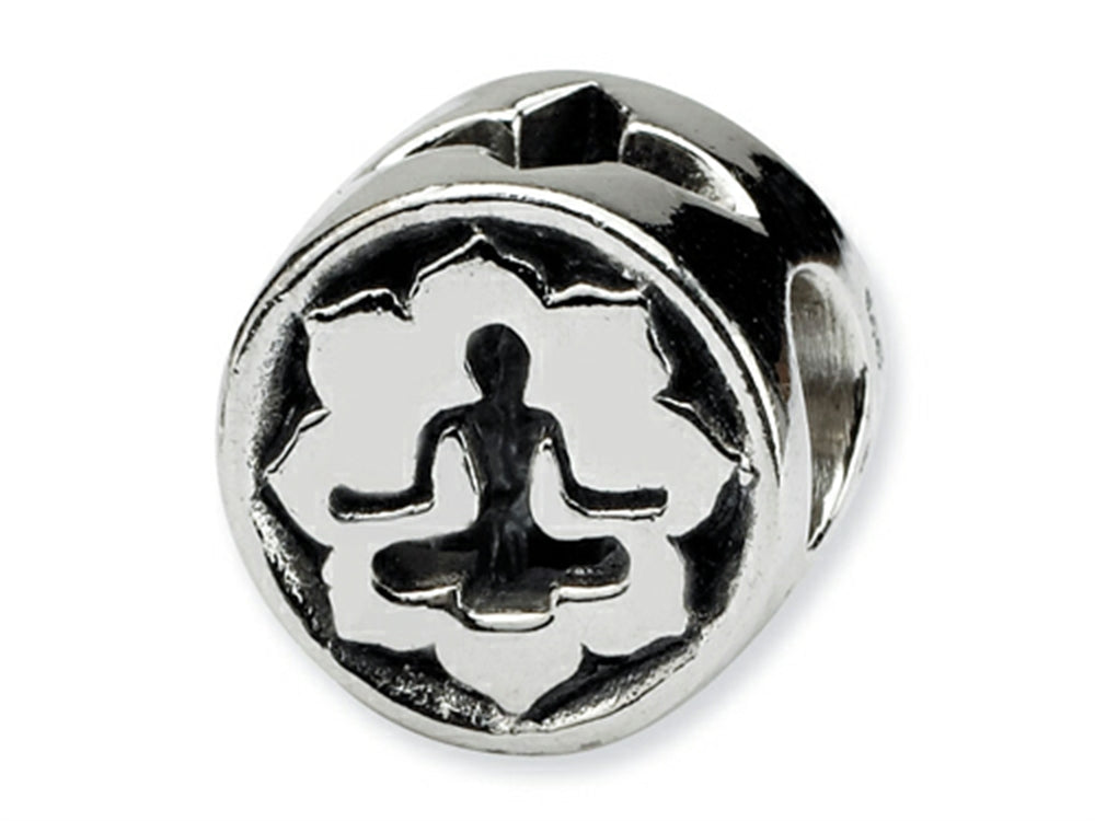 Reflections™ Sterling Silver Yoga Lotus Bead / Charm