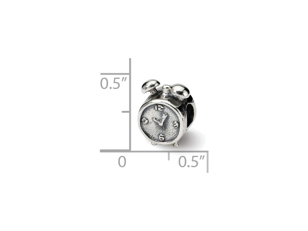 Reflections™ Sterling Silver Alarm Clock Bead / Charm