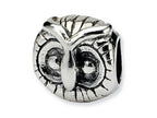 Reflections™ Sterling Silver Owl Head Bead / Charm