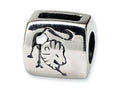 Reflections™ Sterling Silver Leo Zodiac Antiqued Bead / Charm