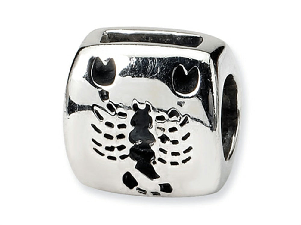 Reflections™ Sterling Silver Scorpio Zodiac Antiqued Bead / Charm