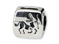 Reflections™ Sterling Silver Sagittarius Zodiac Antiqued Bead / Charm