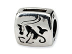Reflections™ Sterling Silver Capricorn Zodiac Antiqued Bead / Charm