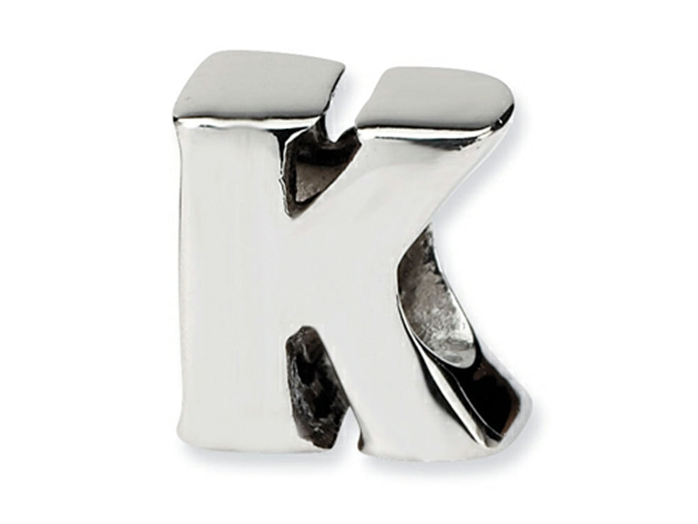 Reflections™ Sterling Silver Letter K Bead / Charm