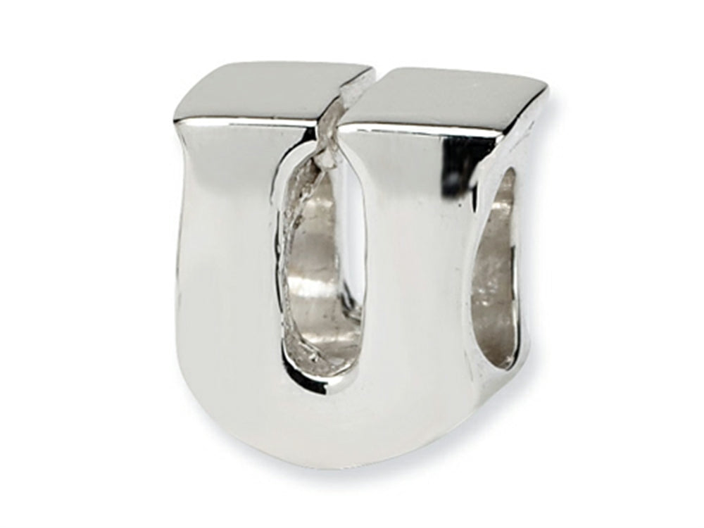 Reflections™ Sterling Silver Letter U Bead / Charm