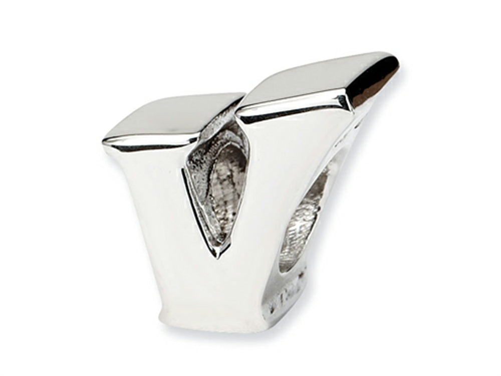 Reflections™ Sterling Silver Letter V Bead / Charm