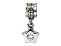 Reflections™ Sterling Silver CZ Star Dangle Bead / Charm