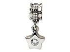 Reflections™ Sterling Silver CZ Star Dangle Bead / Charm