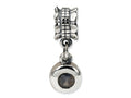Reflections™ Sterling Silver Smokey CZ Round Dangle Bead / Charm