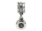 Reflections™ Sterling Silver Smokey CZ Round Dangle Bead / Charm