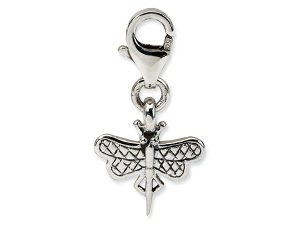 Reflections™ Sterling Silver Dragonfly Click-on / Lobster Clasp for Bead / Charm Bracelets