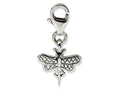 Reflections™ Sterling Silver Dragonfly Click-on / Lobster Clasp for Bead / Charm Bracelets