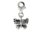 Reflections™ Sterling Silver Butterfly Click-on / Lobster Clasp for Bead / Charm Bracelets