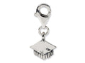 Reflections™ Sterling Silver Graduation Cap Click-on / Lobster Clasp for Bead / Charm Bracelets