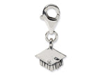 Reflections™ Sterling Silver Graduation Cap Click-on / Lobster Clasp for Bead / Charm Bracelets