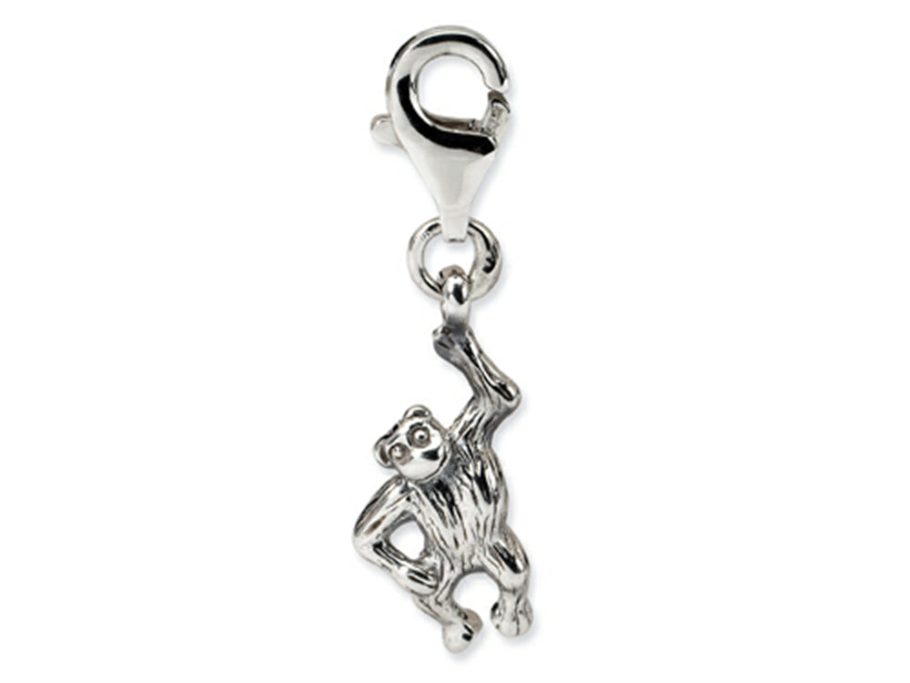 Reflections™ Sterling Silver Monkey Click-on / Lobster Clasp for Bead / Charm Bracelets