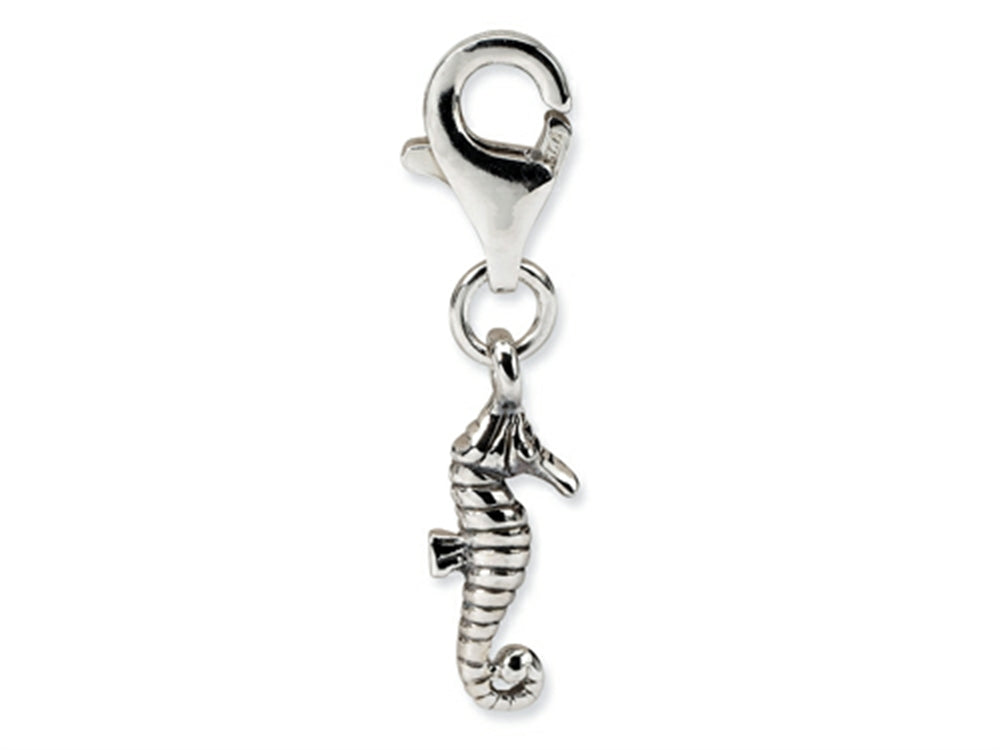 Reflections™ Sterling Silver Seahorse Click-on / Lobster Clasp for Bead / Charm Bracelets