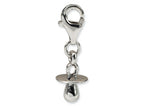 Reflections™ Sterling Silver Baby Pacifier Click-on / Lobster Clasp for Bead / Charm Bracelets