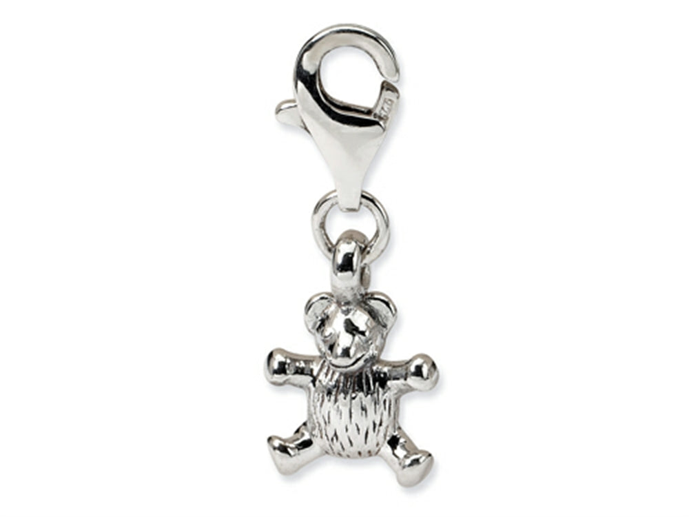 Reflections™ Sterling Silver Teddy Bear Click-on / Lobster Clasp for Bead / Charm Bracelets