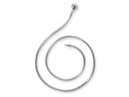 Reflections Sterling Silver SimStars Clasp Bead Necklace 17.00 inches