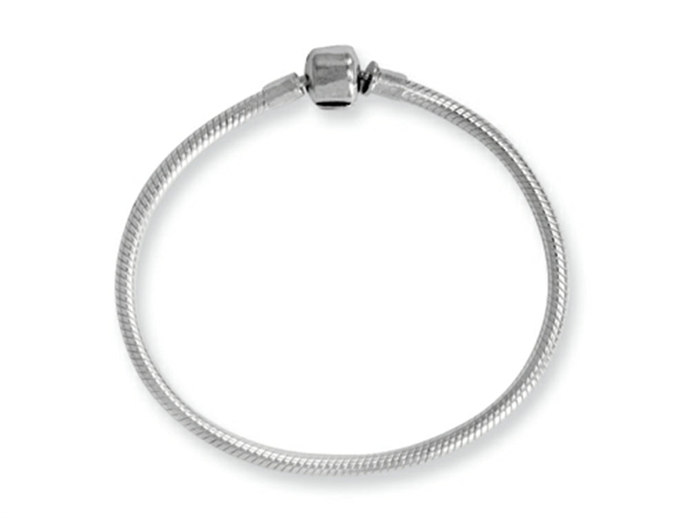 Reflections Sterling Silver SimStars Clasp Bead Bracelet 9.00 inches