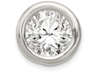 FJC Finejewelers Sterling Silver Round Cubic Zirconia Chain Slide