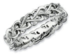 Stackable Expressions Sterling Silver Polished Intertwined Heart Stackable Ring