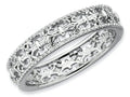 Stackable Expressions Sterling Silver Polished Fleur De Lis Stackable Ring